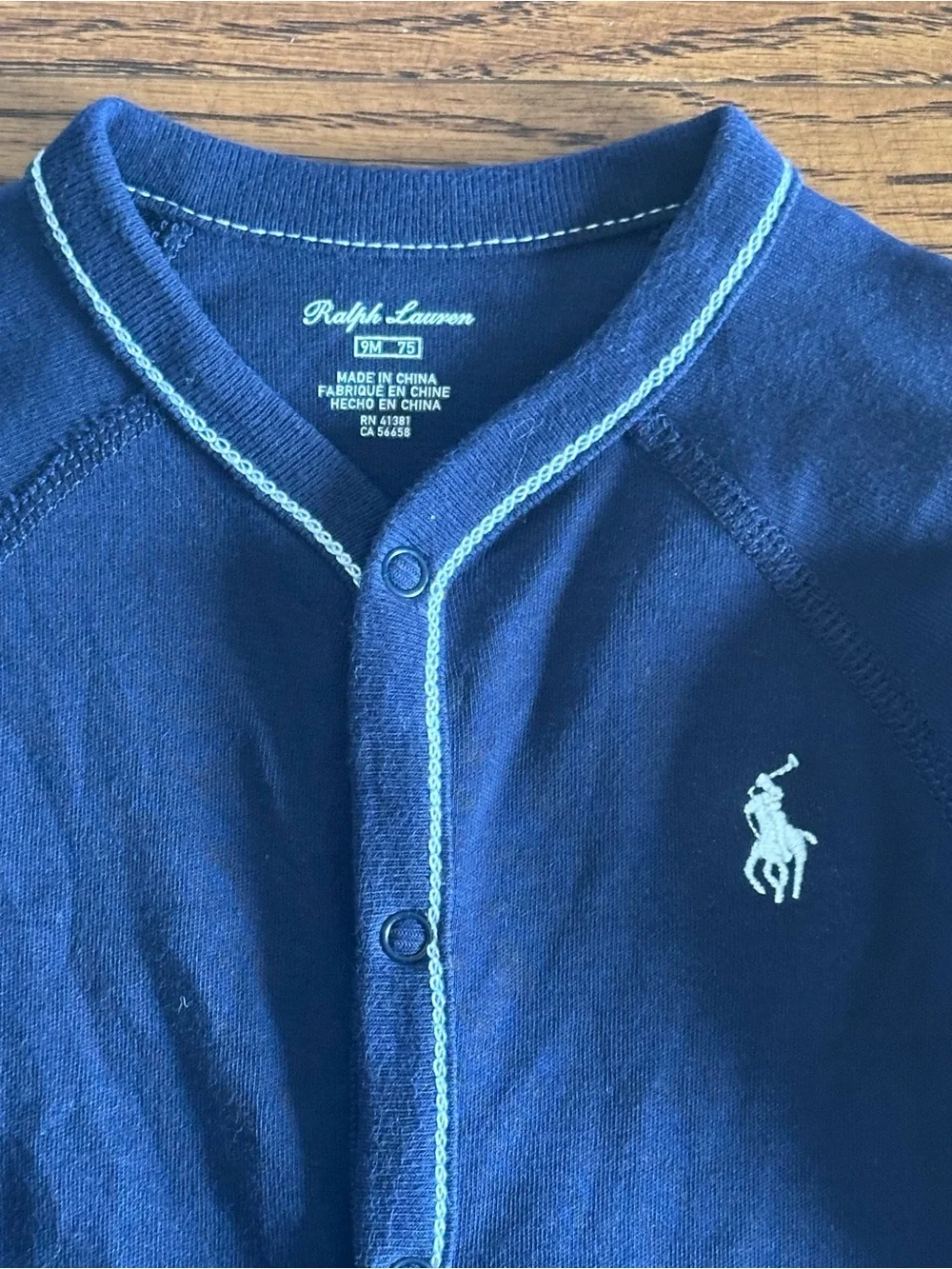 🇺🇸 RALPH LAUREN Baby Boy Footie Sleeper